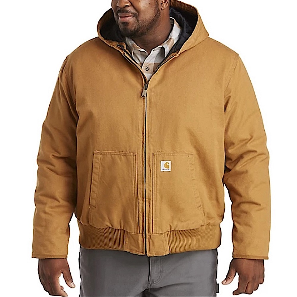 CARHARTT • Men’s Loose Fit Washed Duck Insulated Jacket Storm Cuffs Coat - Picture 1 of 7